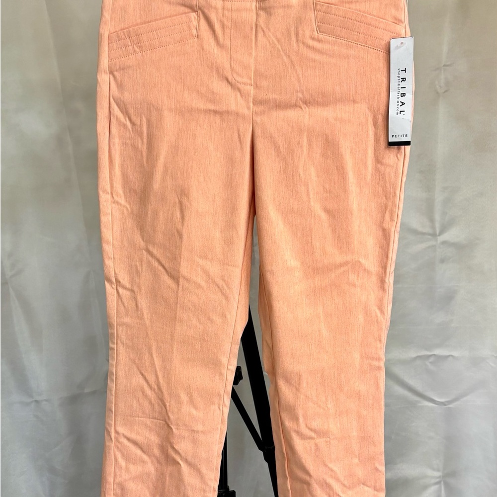 Tribal Straight Leg Pants in Peach